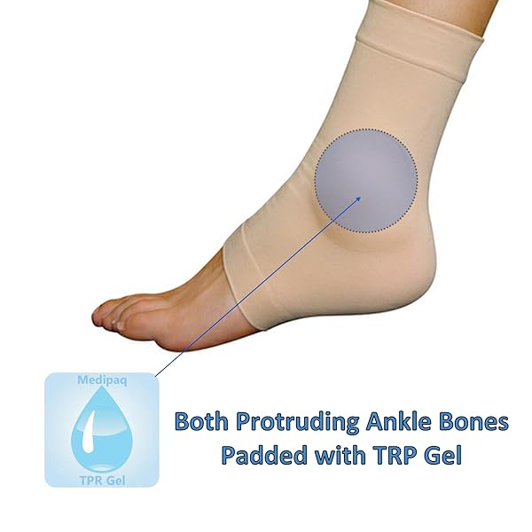Medipaq® Gel BOTH ANKLES Protection Sock Protect Lateral & Medial