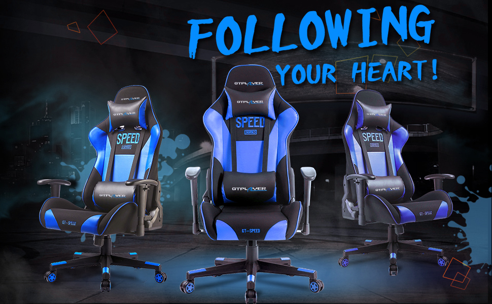 GTPLAYER Gaming Chair Ergonomic Racing Computer Desk Office Chair