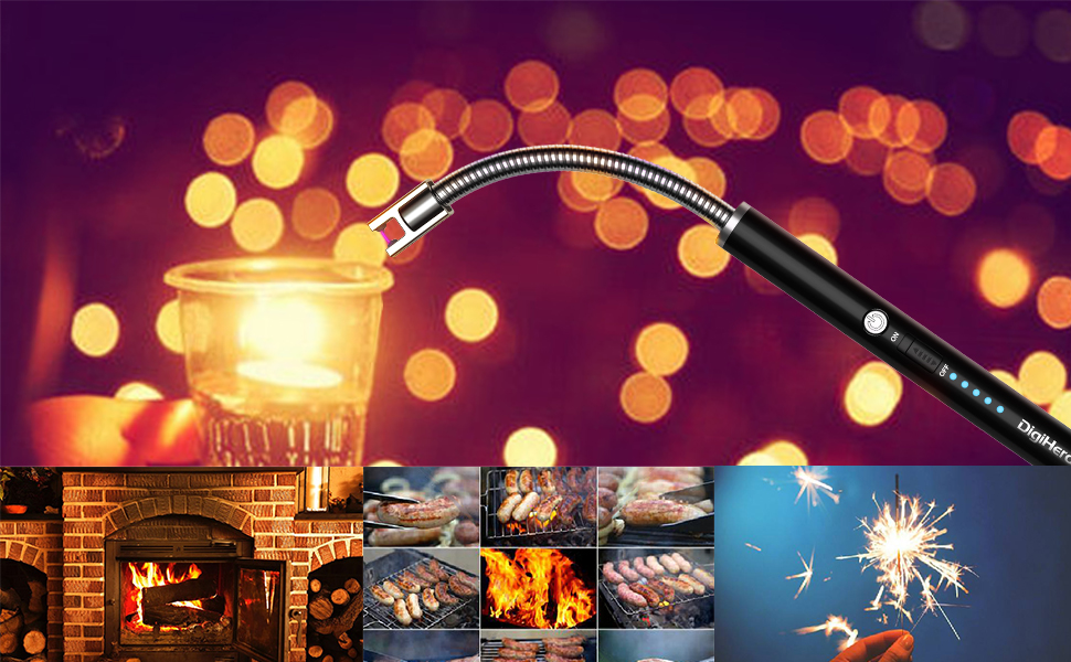 DigiHero Candle Lighter, USB Rechargeable Electric Arc Flameless