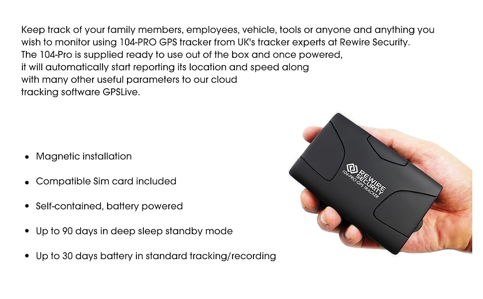 STRONG GPS Tracker Rewire Security 104 PRO Covert Hidden