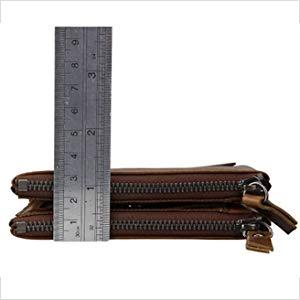 Men RFID Blocking Wallet Small Vintage Crazy Horse Leather Short Purse Bifold