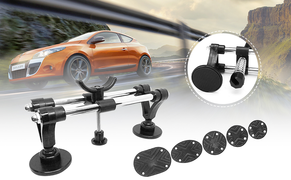 Manelord Auto Body Repair kit, Car Dent Puller with Double Pole Bridge Dent Puller, Glue Puller