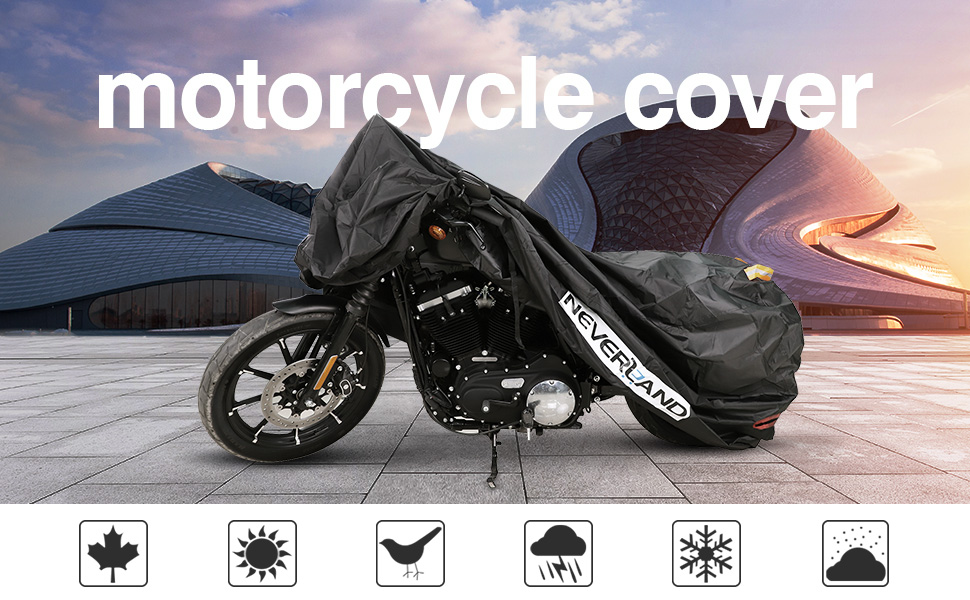 Motorbike Cover 210D Oxford Fabric NOVSIGHT Motorcycle Cover Heavy Duty