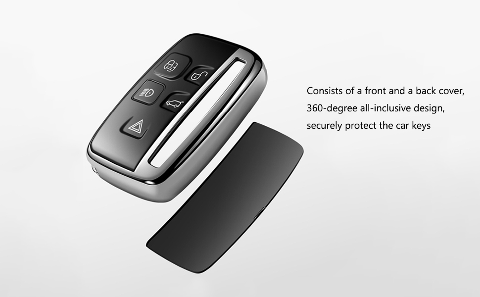 ontto for Land Rover Car key Cover Premium Soft TPU Silicone Full