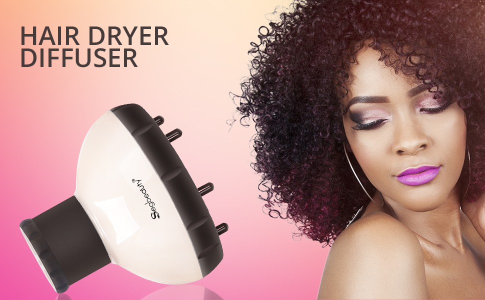 Hair Dryer Diffuser, Segbeauty Hair Diffusers Attachment Nozzle 1.651.
