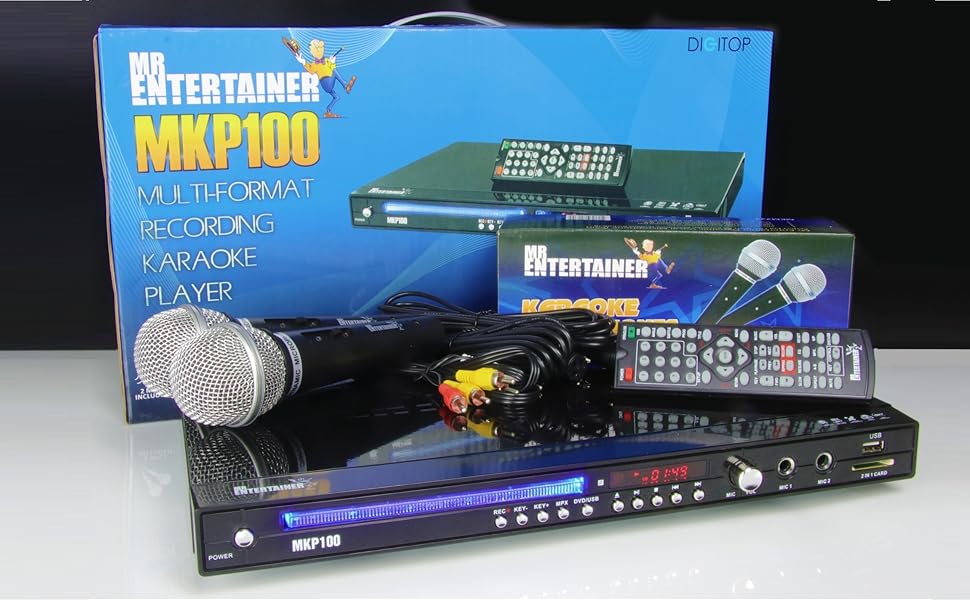Mr Entertainer MKP100 CDG DVD MP3G Karaoke Machine Player. HDMI/Record