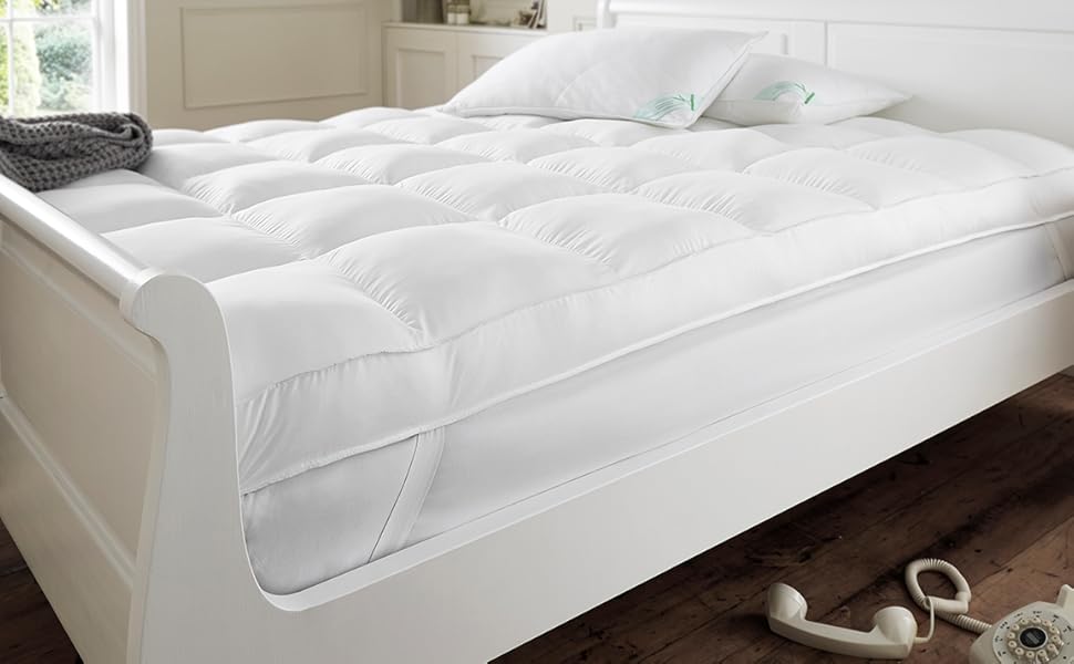 Lancashire Textiles Emperor Bed Cotton Mattress Protector Box
