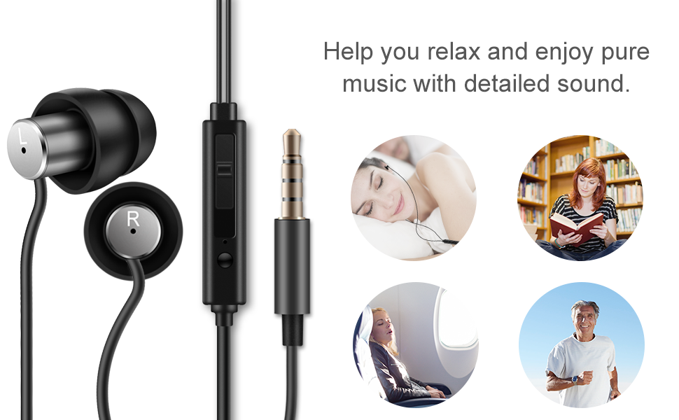 AGPTEK Sleep Earbuds, InEar Sleeping Earphones,UltraSoft Silicone