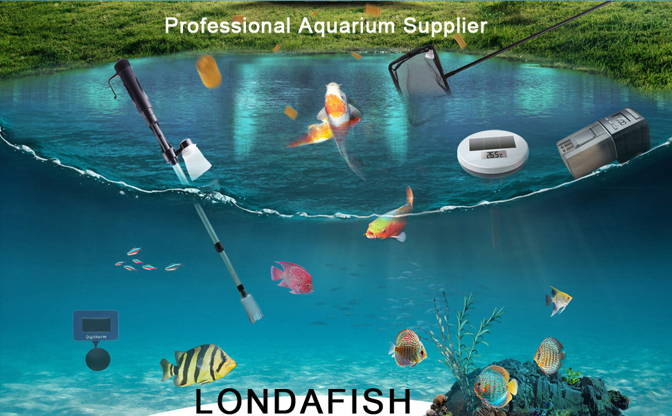 LONDAFISH Aquarium WiFi Fish Feeder Automatic Fish Feeders Auto Fish