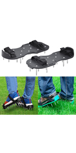 Popamazing® rollender Rasenlüfter / Vertikutierer, robust, 3,5 cm tief