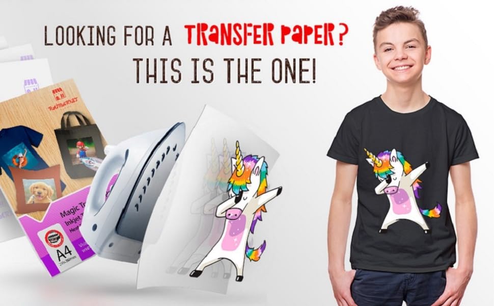 Iron on Transfer Paper for Dark Fabric (Magic Paper) by Raimarket 5