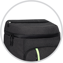 Horizontal leakproof zipper