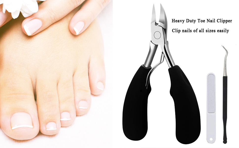 IBESTWIN Toenail Clippers for Thick or Ingrown Toenails with Nail File