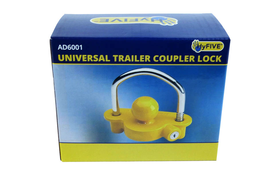 Hyfive Trailer Hitch Lock Universal Tow Ball Trailer Lock Security Kit