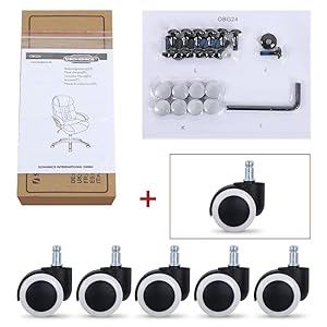 SONGMICS Office Swivel Chair With 76 Cm High Back Large Seat And Flip-Up Armrest Computer Desk Executive Chair PU OBG51BUK 14 1