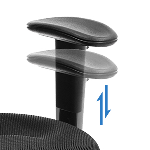 Songmics Office Chair Ergonomic, Computer Mesh Desk Chair, Adjustable Armrests, Unique Height Adjustable Backrest, Tilt Function And Position Lock, Lumbar Support, Black OBN52BKUK 14 1
