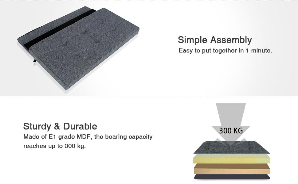 SONGMICS Ottoman Linen Fabric Folding Storage Footstool Versatile Space-saving 76 X 38 X 38 Cm Dark Grey LSF84GYZ 13 data-src=https://m.media-amazon.com/images/S/aplus-seller-content-images-us-east-1/A1F83G8C2ARO7P/A3W1YAJZVE78ZY/B076LTMQYK/IrFxypGRbym._UX970_TTW__.jpg