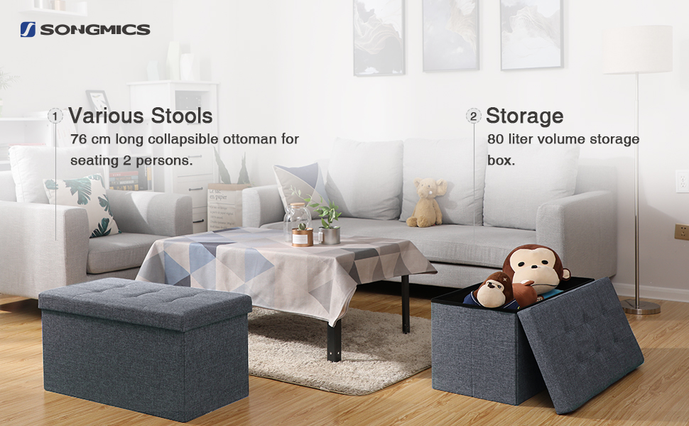SONGMICS Ottoman Linen Fabric Folding Storage Footstool Versatile Space-saving 76 X 38 X 38 Cm Dark Grey LSF84GYZ 12 data-src=https://m.media-amazon.com/images/S/aplus-seller-content-images-us-east-1/A1F83G8C2ARO7P/A3W1YAJZVE78ZY/B076LTMQYK/hXKmnCQWTHGY._UX970_TTW__.jpg