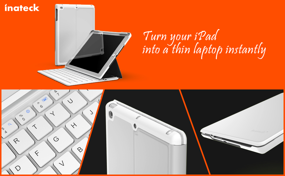Inateck iPad Keyboard Case for 9.7" iPad 2018(Gen 6)/iPad 2017(Gen 5