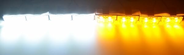 HEHEMM  16 Led 8Pcs Car Emergency Light Vehicle Strobe Hazard Light Grill Warning Light Caution Lamp
