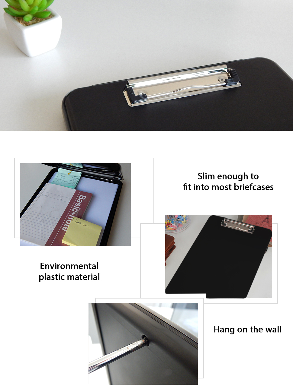 OFFIDIX A4 Silm Clipboard Folder Conference Plastic Folder Clipboard