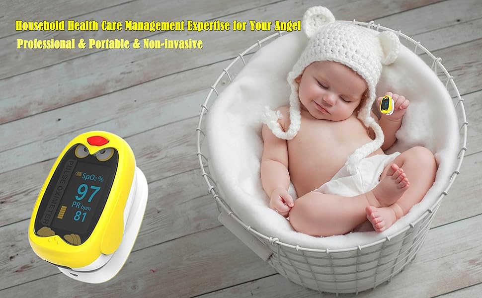 Hermano Children Pulse Oximeter, Paediatric Reliable Rechargeable