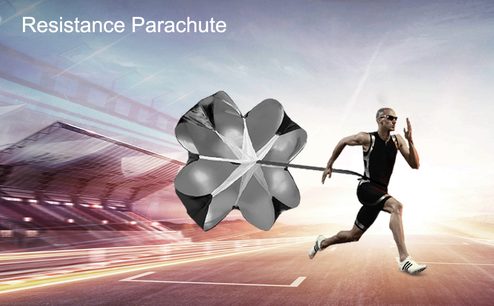 SKL Running Umbrella, 56'' Speed Training Resistance Parachute Umbrella