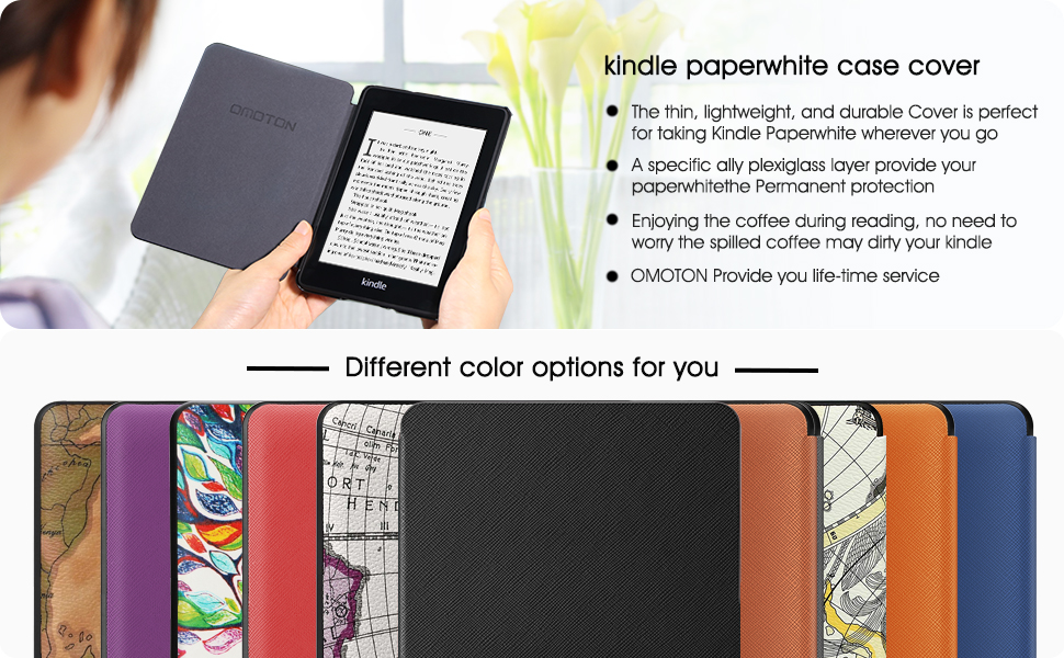 OMOTON [Updated] Case Compatible with AllNew Kindle Paperwhite (10th