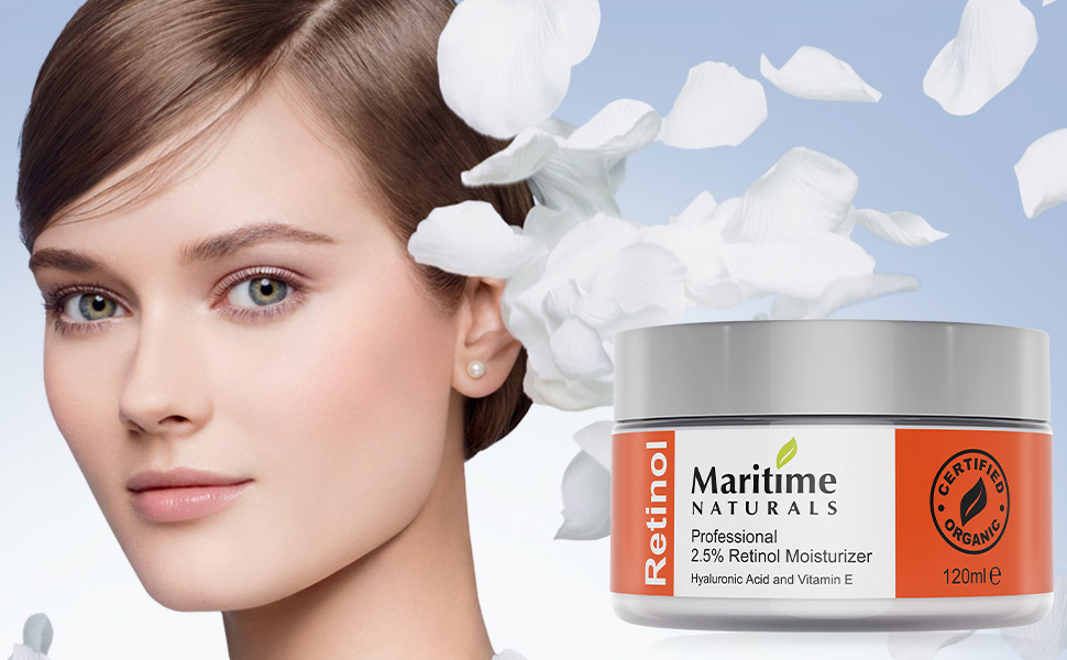 Retinol Moisturizer for Face (120ml) Anti Ageing Face Cream Reduces