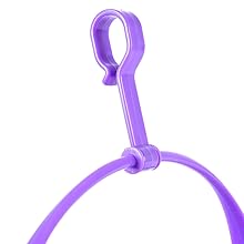 Lakeland Klammerkörbchen mit 24 Wäscheklammern, Aufhängbar, Lila