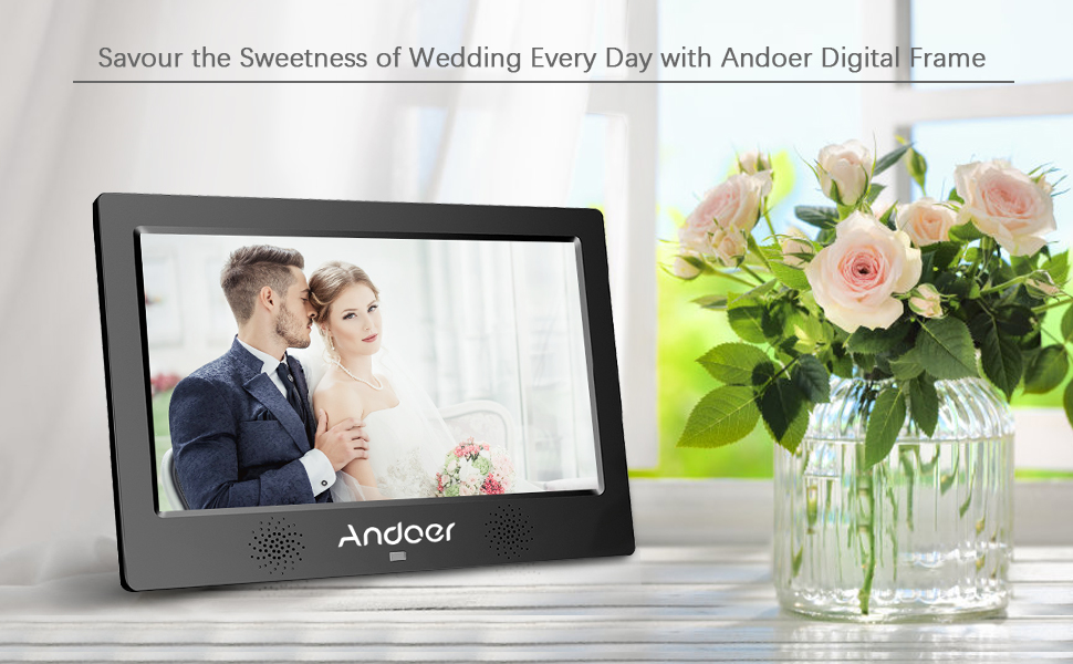 Andoer Digital Frames 10.1 inch, Electronic Photo Display Alum 1024 *