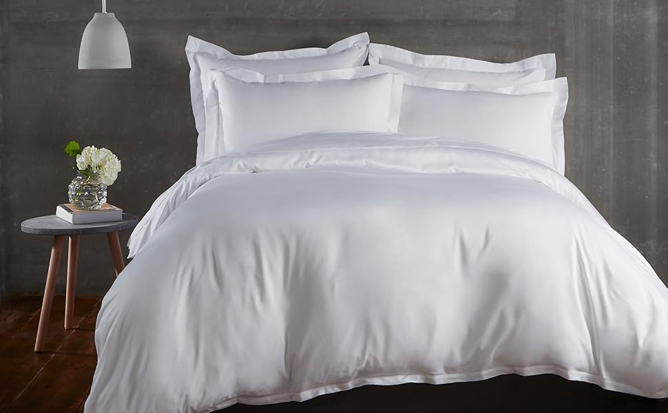 100 Bamboo Bed Linen Luxury Flat Sheet Super King Size (Pure White