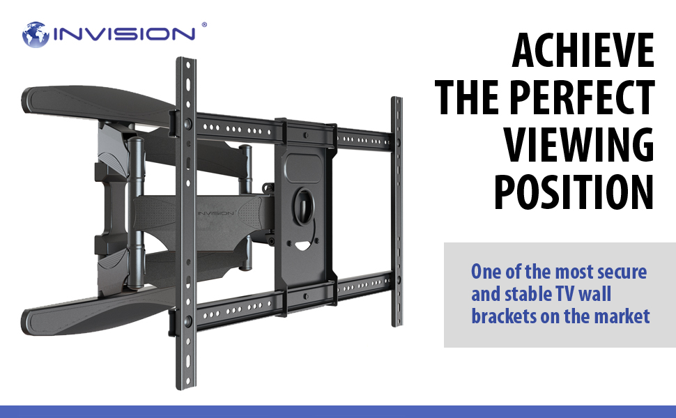 Invision Ultra Strong TV Wall Bracket Mount Double Arm Tilt & Swivel