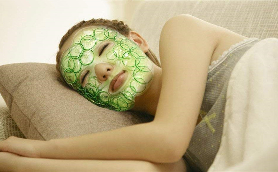 Ice Gel Hot Cold Pack Full Face Cooling Mask Reusable Perfect for