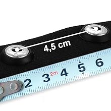 Fitness Princess Brustgurt Ersatz Textil Schwarz Orange Herzfrequenzmesser Sensor Polar Garmin Puls