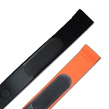 Fitness Princess Brustgurt Ersatz Textil Schwarz Orange Herzfrequenzmesser Sensor Polar Garmin Puls