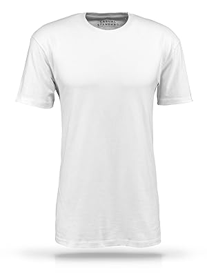 Basic T-Shirt Herren weiß mit Rundhals - 3er Pack Shirts aus Baumwolle einfarbig: Amazon.de ...