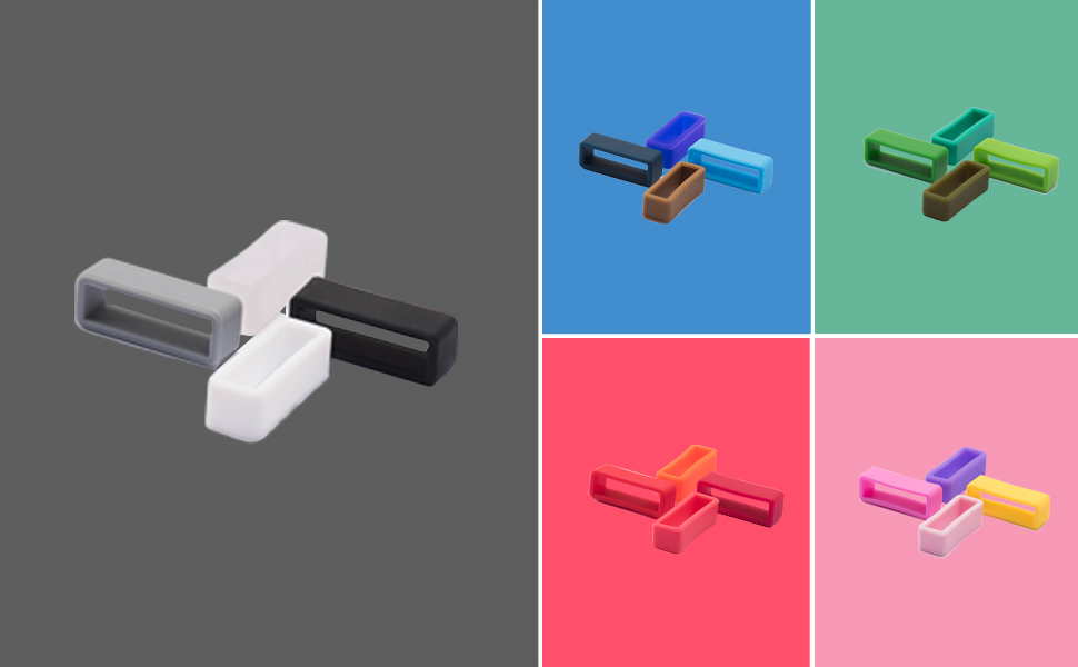 Ullchro Unisex Rubber Watch Strap Loops Pack of 8 Amazon.de Fashion