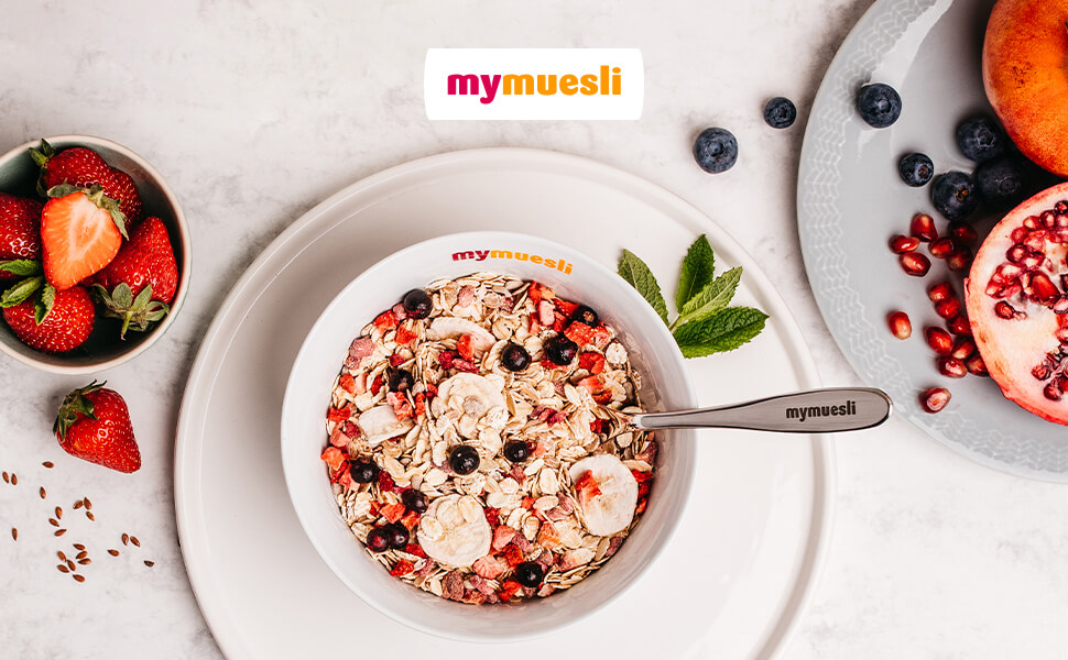 mymuesli Fitness BIO Müsli Low Carb Figur Fit (575g) viel Protein