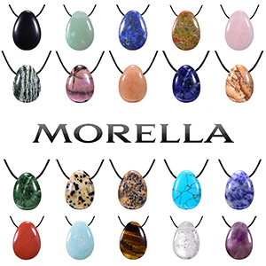 Morella Damen Halskette Amethyst Edelstein Yoga Chakra Kette Reiki Heilstein Mineralienkette Kette