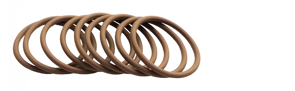 Silikon Haargummis Silikonhaargummis Zopfabbinder Sport braun Running Schwimmen Laufen Segeln