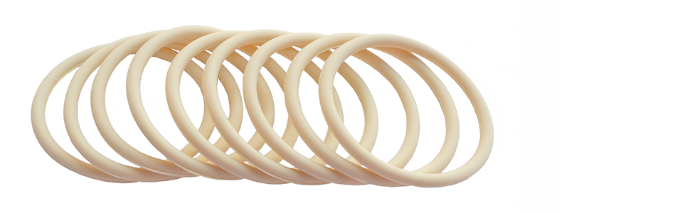 Silikon Haargummis gelb gross 5cm Silikonhaargummis für Sport