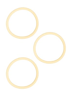 Silikon Haargummis gelb für Sport in weisser Schachtel