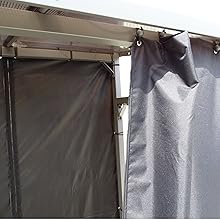 Cortina semicolgada.