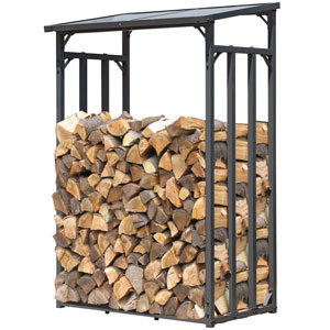 Soporte para leña de chimenea.