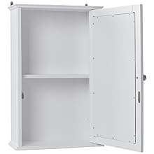 COSTWAY Spiegelschrank Badezimmer, Badschrank mit Spiegel