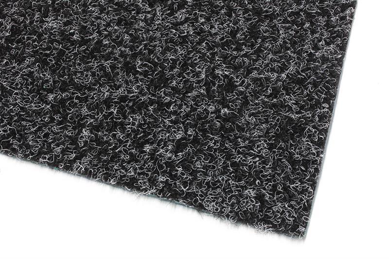 Premium Kunstrasen Rasenteppich PARK mit Noppen in Meterware – Anthrazit, 1,33m x 5,00m , Vlies ...
