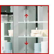 LED beleuchteter Badezimmer Spiegelschrank mit Licht (Tageslichtweiß