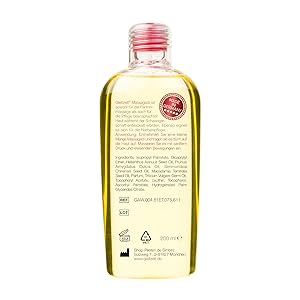 Gleitzeit Massageöl Flasche 200 ml Rückseite