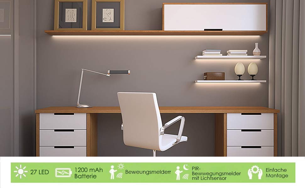 Schranklicht 27 LED S&G Unterbauleuchte Schrankleuchte